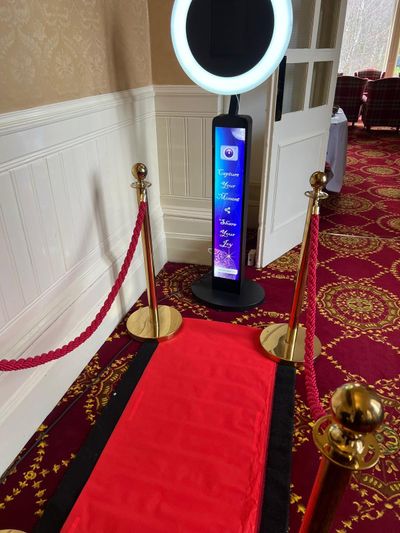 The Are Ye Dancin' selfie pod ready on the red carpet